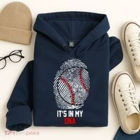 It's In My DNA Baseball Lover Hoodie thumb 4