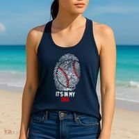 It's In My DNA Baseball Lover Women's Tank Top thumb 2