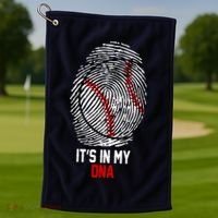It's In My DNA Baseball Lover Golf Towel thumb 1
