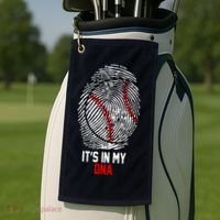 It's In My DNA Baseball Lover Golf Towel thumb 2