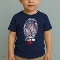 It's In My DNA Baseball Lover Toddler T-Shirt thumb 2