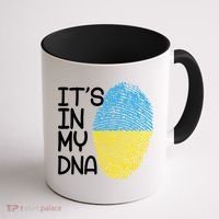 It's In My DNA Ukraine Fingerprint Coffee Mug thumb 1