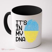 It's In My DNA Ukraine Fingerprint Coffee Mug thumb 0