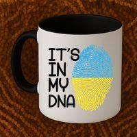 It's In My DNA Ukraine Fingerprint Coffee Mug thumb 2