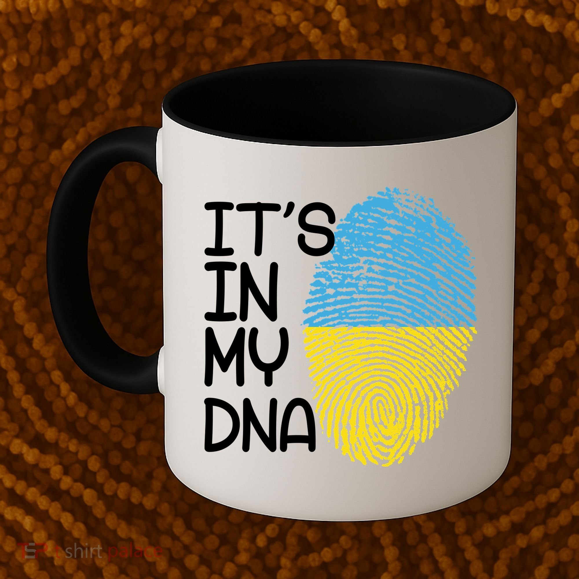 It's In My DNA Ukraine Fingerprint Coffee Mug