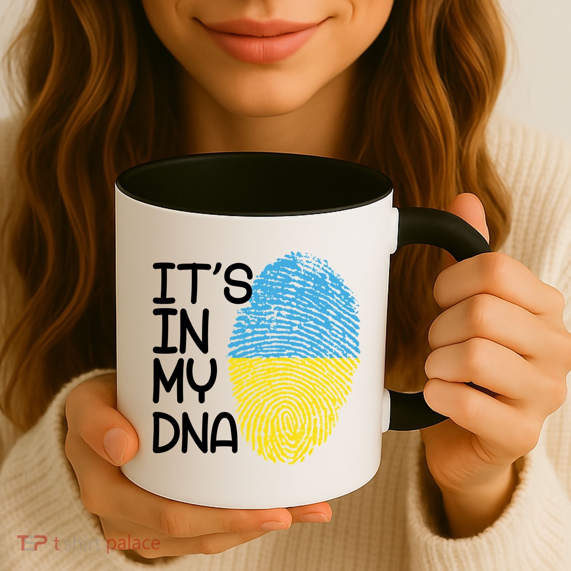 It's In My DNA Ukraine Fingerprint Coffee Mug