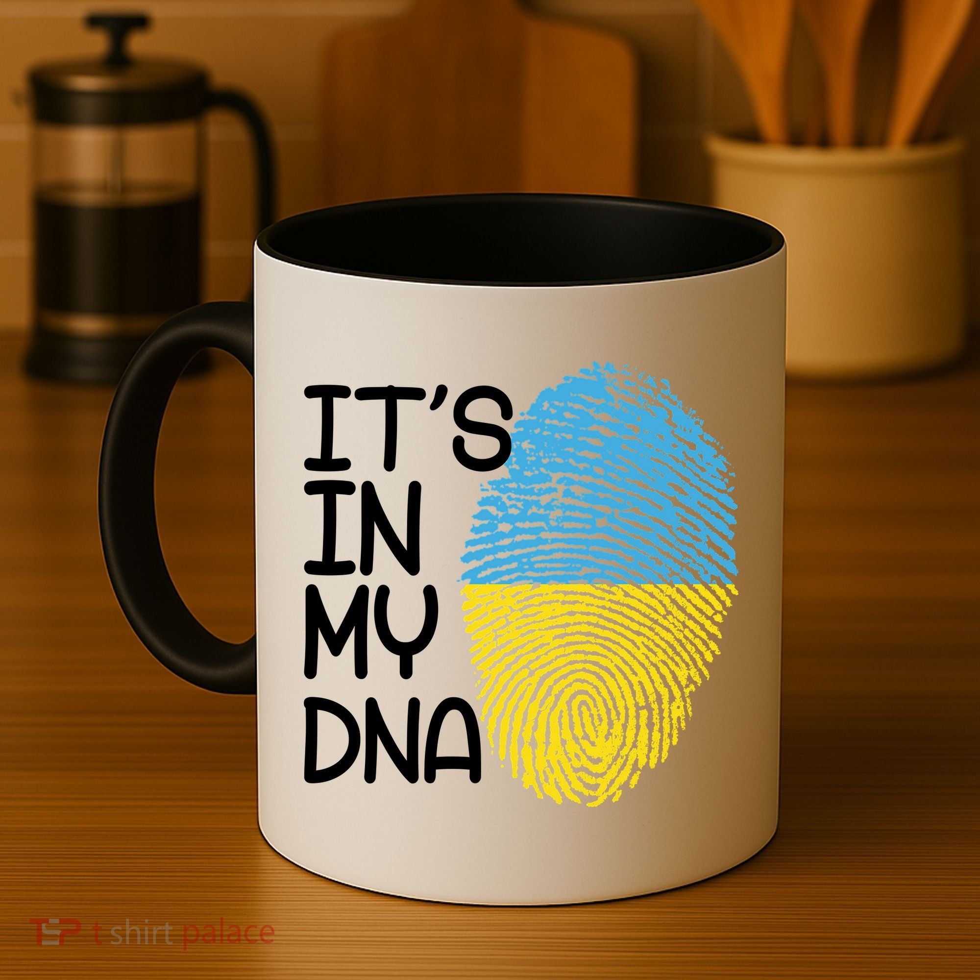 It's In My DNA Ukraine Fingerprint Coffee Mug