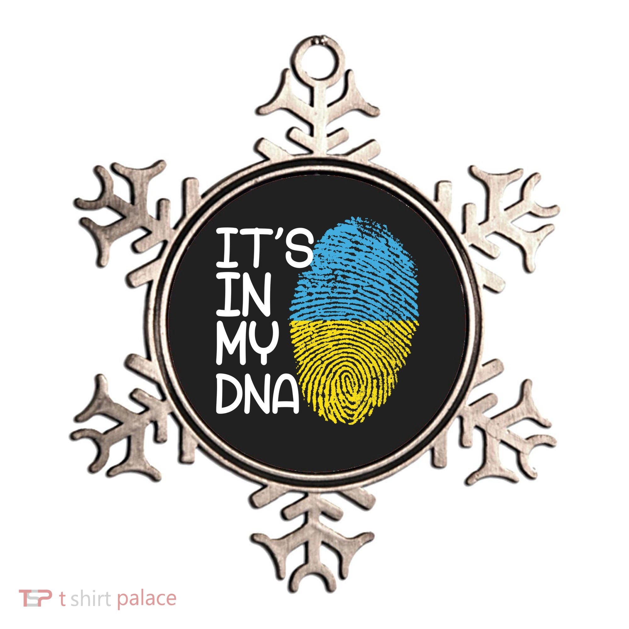 It's In My DNA Ukraine Fingerprint Ornament