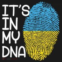 It's In My DNA Ukraine Fingerprint Ornament thumb 1