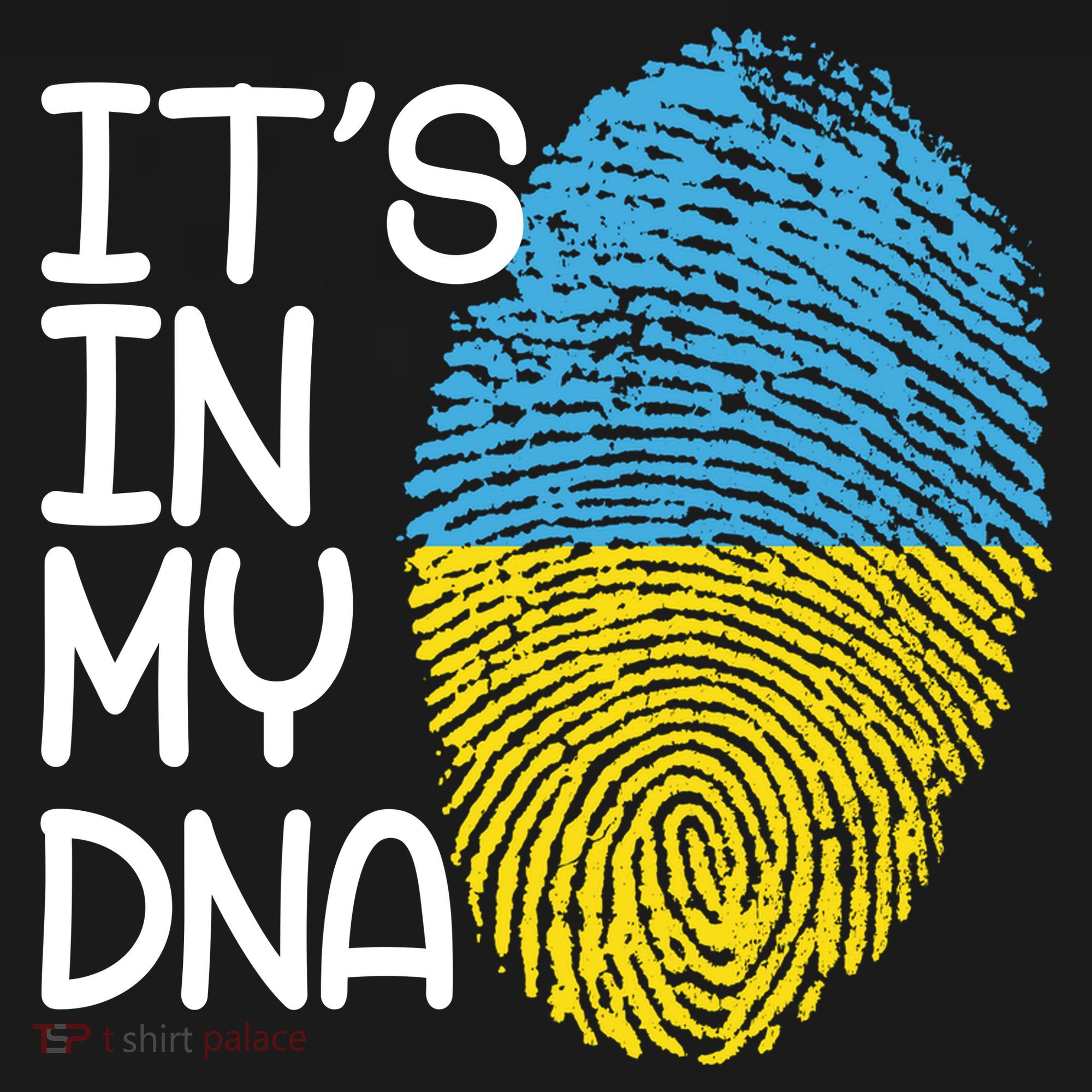 It's In My DNA Ukraine Fingerprint Ornament