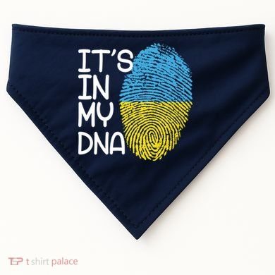 It's In My DNA Ukraine Fingerprint USA-Made Doggie Bandana