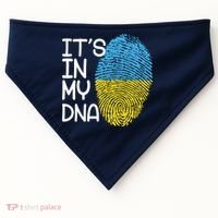 It's In My DNA Ukraine Fingerprint USA-Made Doggie Bandana thumb 0