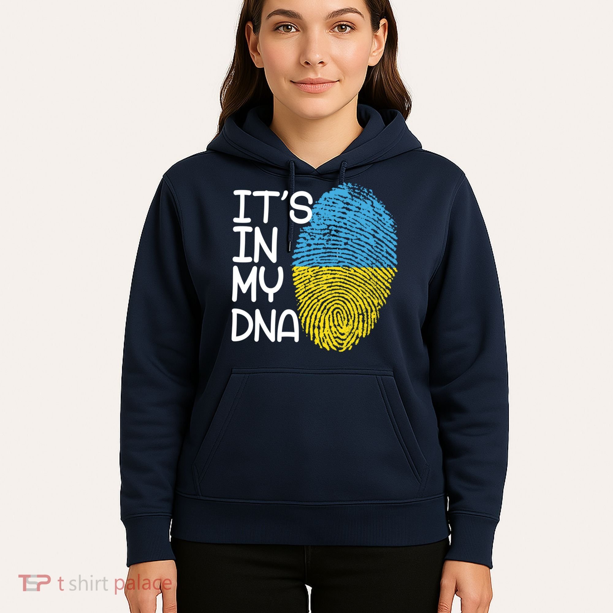 It's In My DNA Ukraine Fingerprint Hoodie
