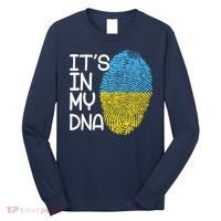 It's In My DNA Ukraine Fingerprint Long Sleeve Shirt thumb 0