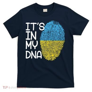 It's In My DNA Ukraine Fingerprint T-Shirt