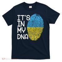 It's In My DNA Ukraine Fingerprint T-Shirt thumb 0