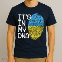 It's In My DNA Ukraine Fingerprint T-Shirt thumb 3