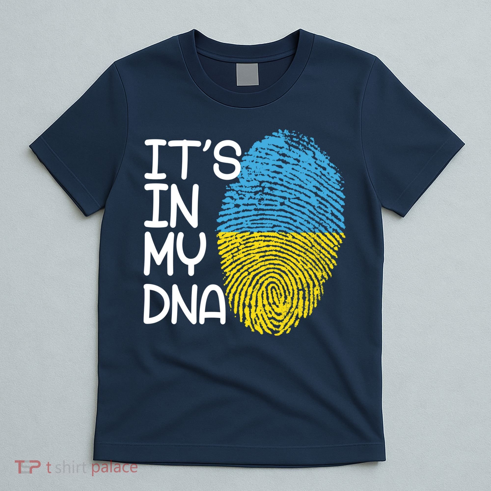 It's In My DNA Ukraine Fingerprint T-Shirt