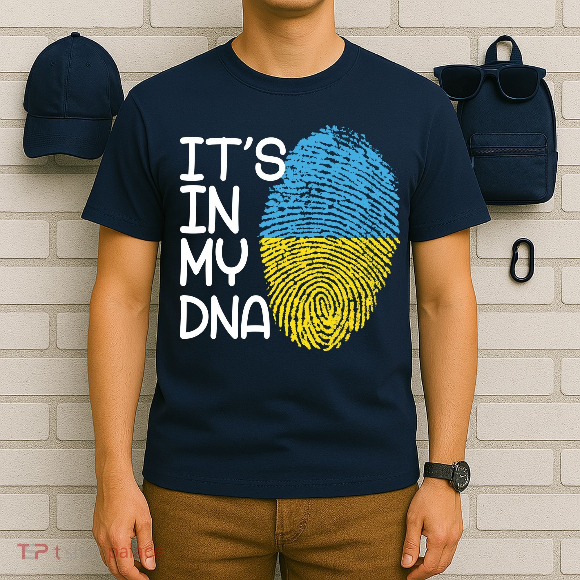 It's In My DNA Ukraine Fingerprint T-Shirt