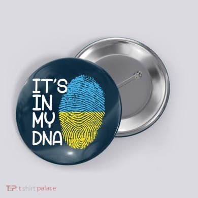 It's In My DNA Ukraine Fingerprint Button
