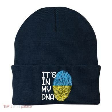 It's In My DNA Ukraine Fingerprint Beanie