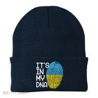 It's In My DNA Ukraine Fingerprint Beanie thumb 0