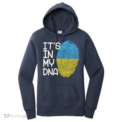 It's In My DNA Ukraine Fingerprint Women's Hoodie