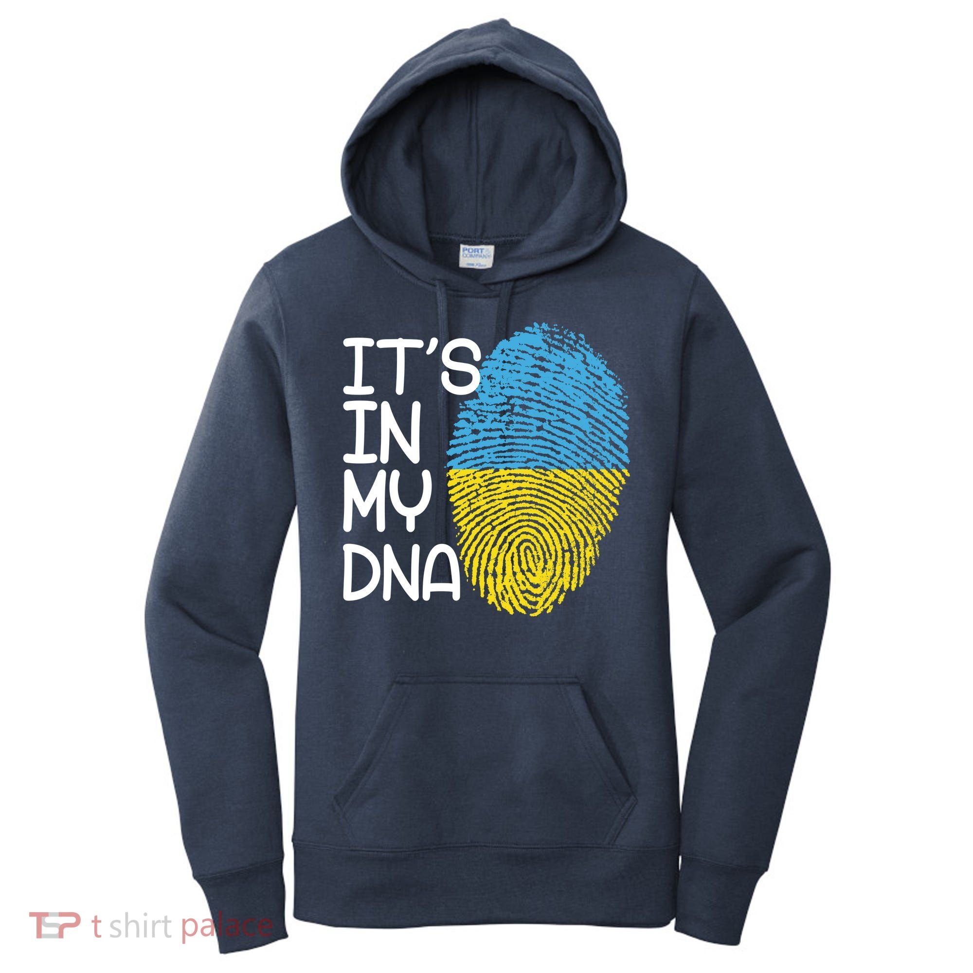 It's In My DNA Ukraine Fingerprint Women's Hoodie