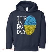 It's In My DNA Ukraine Fingerprint Toddler Hoodie thumb 0