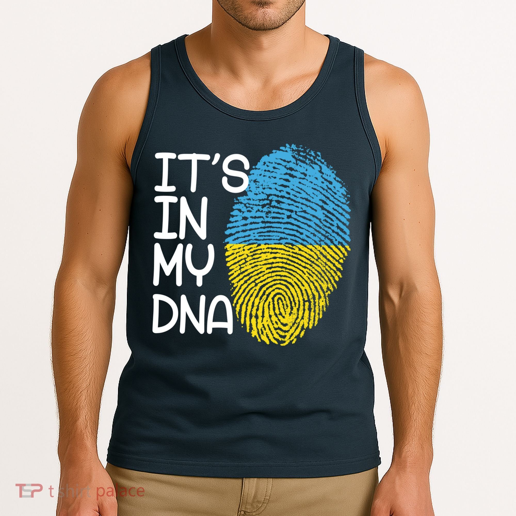 It's In My DNA Ukraine Fingerprint Tank Top