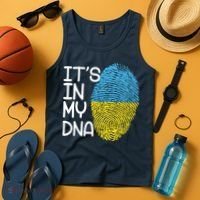 It's In My DNA Ukraine Fingerprint Tank Top thumb 4