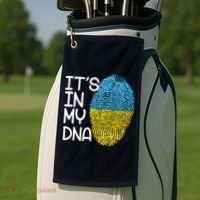 It's In My DNA Ukraine Fingerprint Golf Towel thumb 2