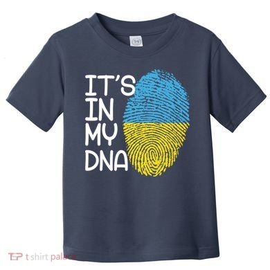 It's In My DNA Ukraine Fingerprint Toddler T-Shirt