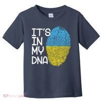 It's In My DNA Ukraine Fingerprint Toddler T-Shirt thumb 0