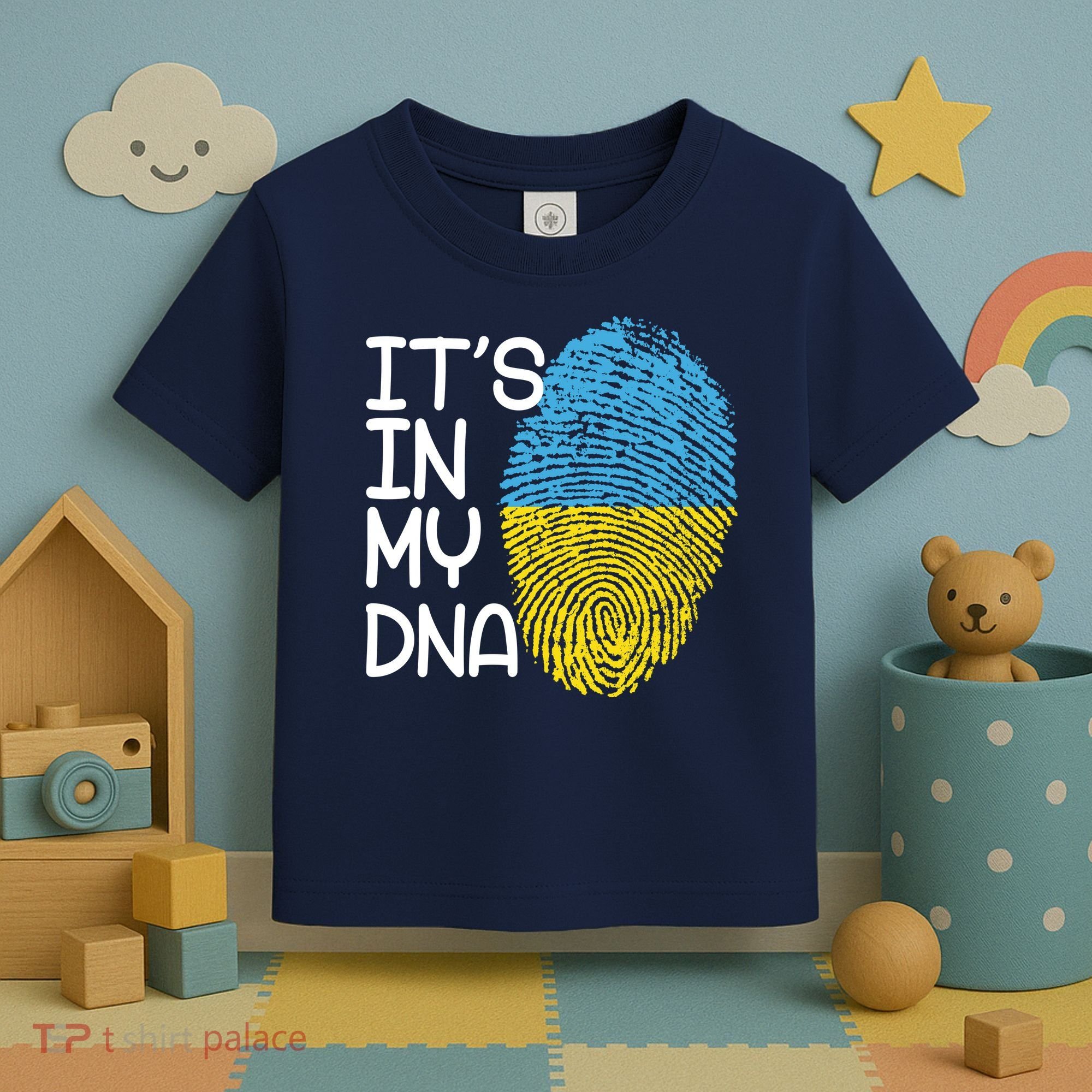 It's In My DNA Ukraine Fingerprint Toddler T-Shirt