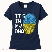 It's In My DNA Ukraine Fingerprint Women's T-Shirt thumb 0