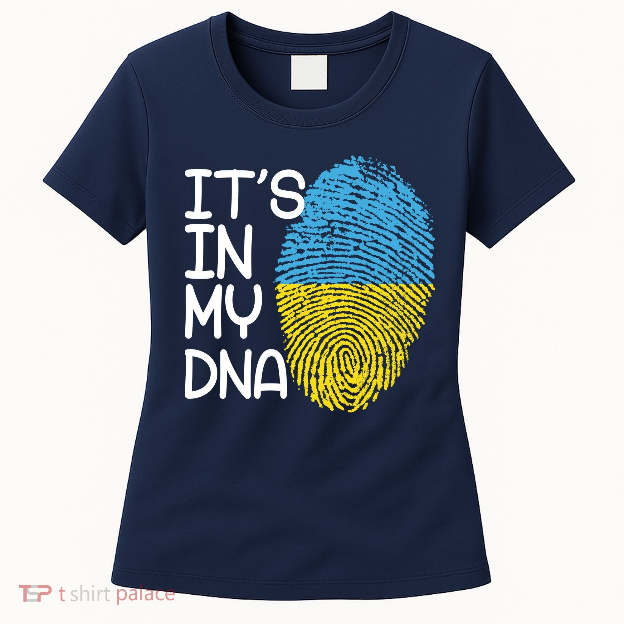 It's In My DNA Ukraine Fingerprint Women's T-Shirt