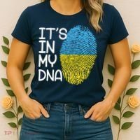 It's In My DNA Ukraine Fingerprint Women's T-Shirt thumb 2