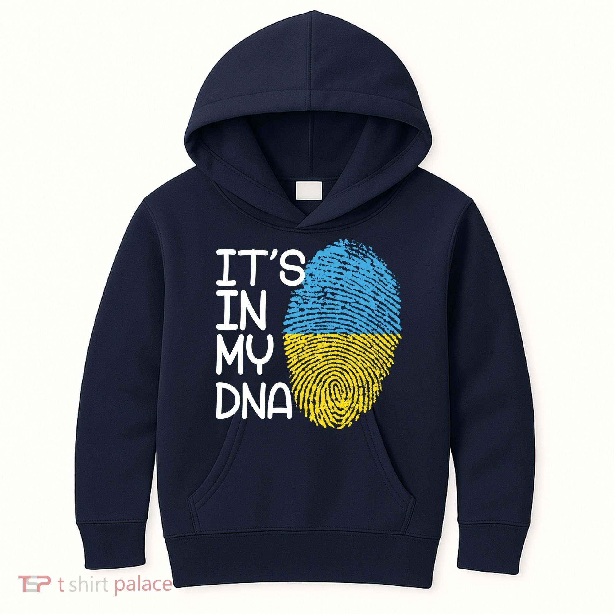 It's In My DNA Ukraine Fingerprint Kids Hoodie