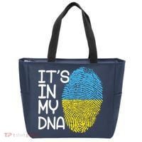 It's In My DNA Ukraine Fingerprint Tote Bag thumb 0