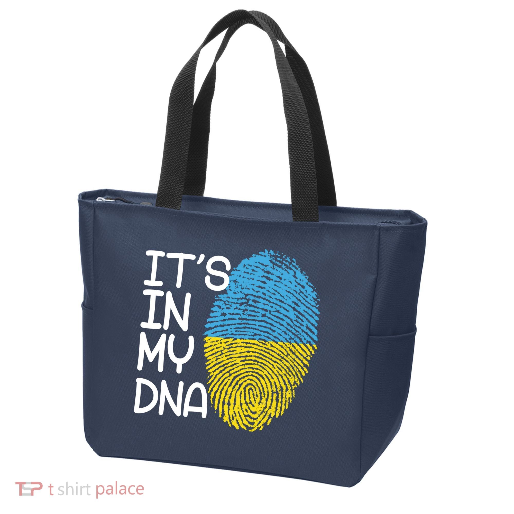 It's In My DNA Ukraine Fingerprint Tote Bag