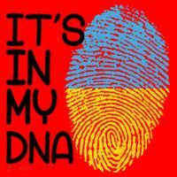 It's In My DNA Ukraine Fingerprint Santa Hat thumb 1