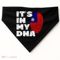 Its In My Dna Taiwan Flag Gift USA-Made Doggie Bandana thumb 0