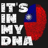 Its In My Dna Taiwan Flag Gift USA-Made Doggie Bandana thumb 2