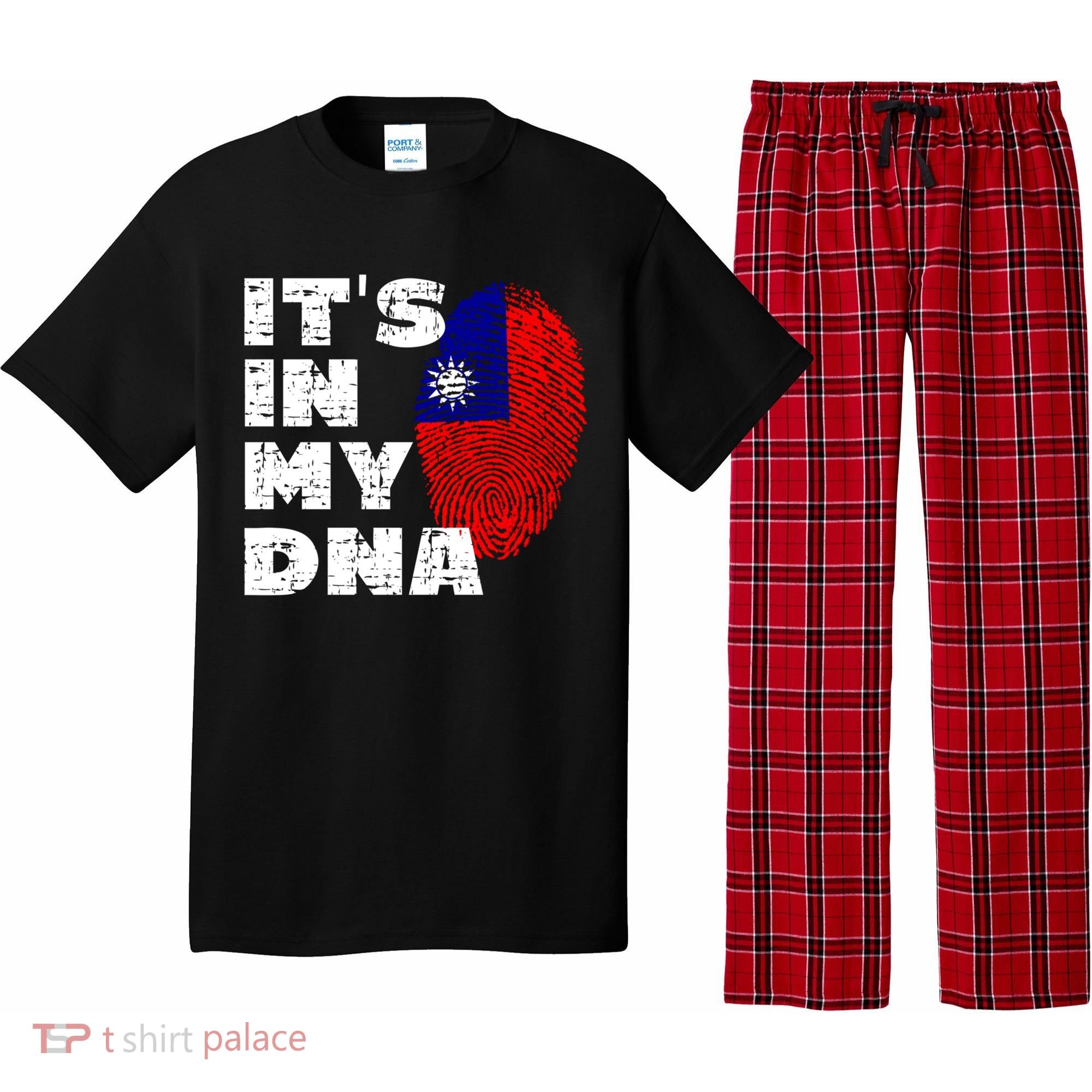 Its In My Dna Taiwan Flag Gift Pajama Set
