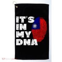 Its In My Dna Taiwan Flag Gift Golf Towel thumb 0