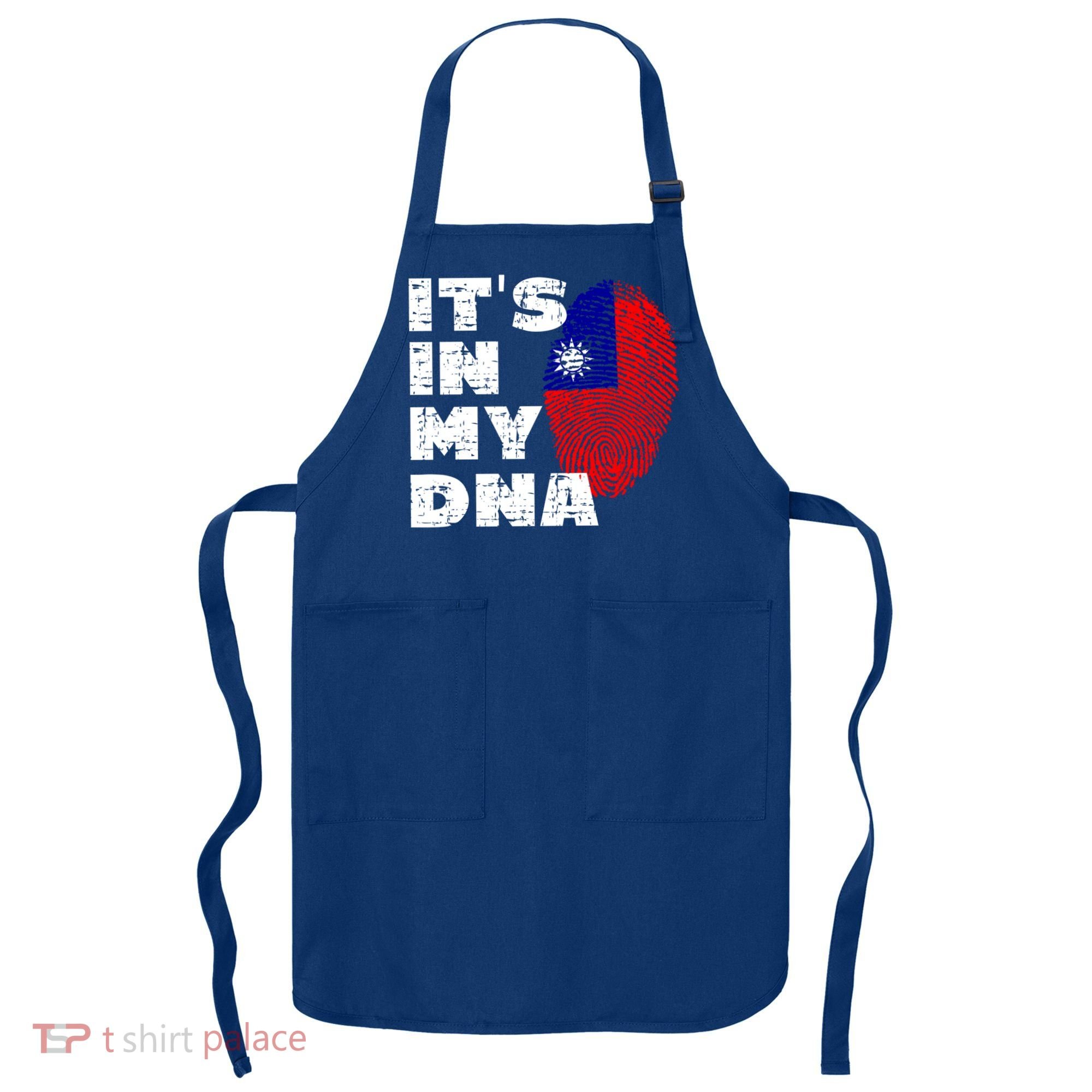 Its In My Dna Taiwan Flag Gift Apron