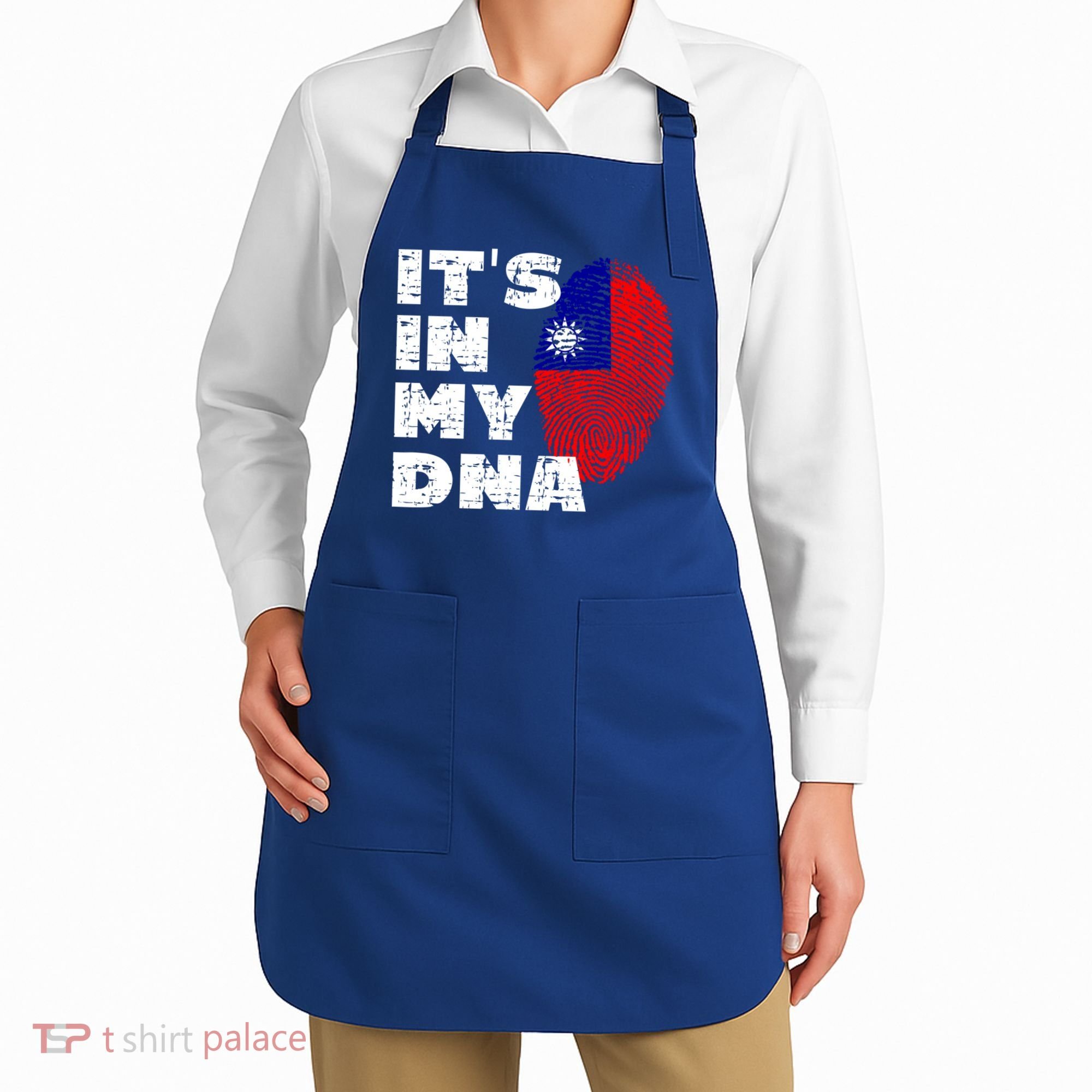 Its In My Dna Taiwan Flag Gift Apron