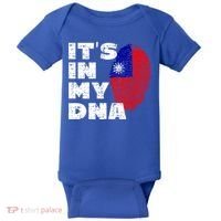 Its In My Dna Taiwan Flag Gift Baby Bodysuit thumb 0