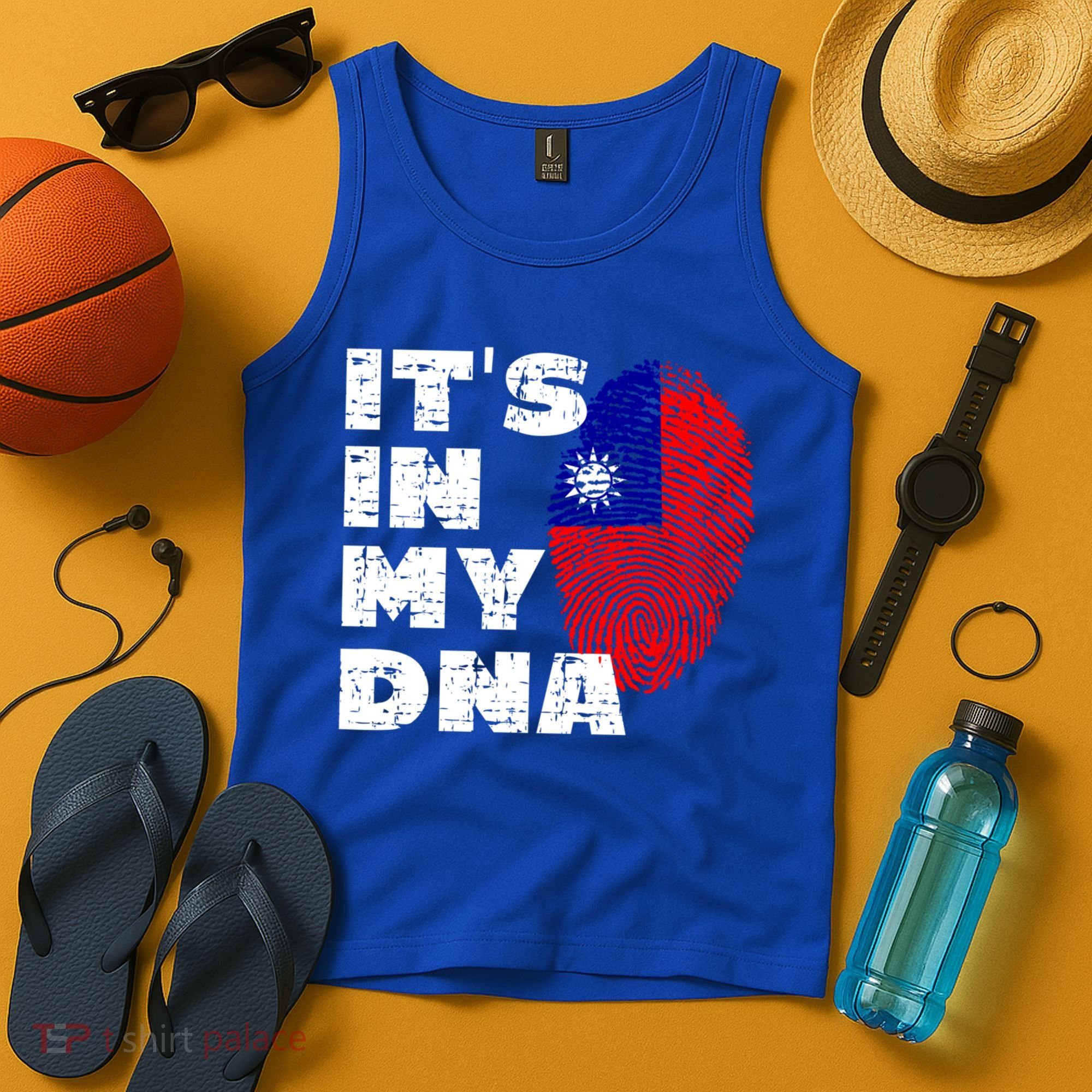 Its In My Dna Taiwan Flag Gift Tank Top